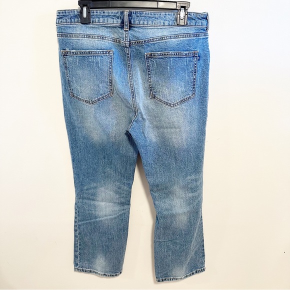 Anthropologie Pilcro Crop Medium Wash The Yaya Mid-Rise Crop Flare Denim Jeans - Picture 11 of 11